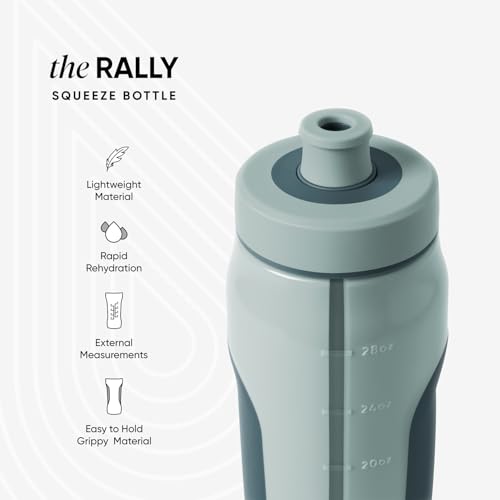 Simple Modern Squeeze Bottle with Locking Lid | 30oz Sports Cup | Green - color: -Sea Glass Sage Mix