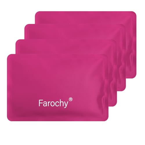 Reusable Ice Packs for Lunch Boxes, 4Pcs Soft Ice Packs for Cooler Gel Pack - color: Rosy