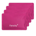 Reusable Ice Packs for Lunch Boxes, 4Pcs Soft Ice Packs for Cooler Gel Pack - color: Rosy