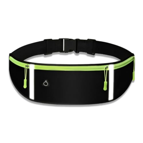 Slim Running Belt for Women & Men, Adjustable Waist Pack for Phone, Keys, Cards, and Cash. Ideal Fanny Pack During the Running, Workouts, Hiking and Travel