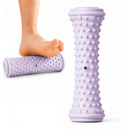 Foot Massager Roller Tool Plantar Fascia Massage Roller Textured Foot Care Arch Muscle Rolling Tool Home Office Use - color: Purple