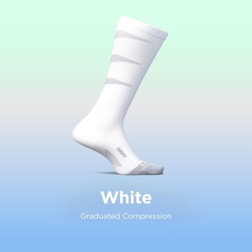 Feetures Compression Knee High Socks - Graduated Compression Socks for Women & Men - (1 Pair) - color: New White, size: Small