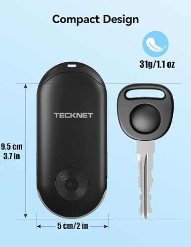 TECKNET Personal Safety Alarm, Rechargeable Personal Alarms for Women, 130dB Self Defense Keychain Alarm with Extra Loud Siren & Strobe Light , Gift for Women, College Girls, Teenagers, Seniors(Black) - color: Jet Black