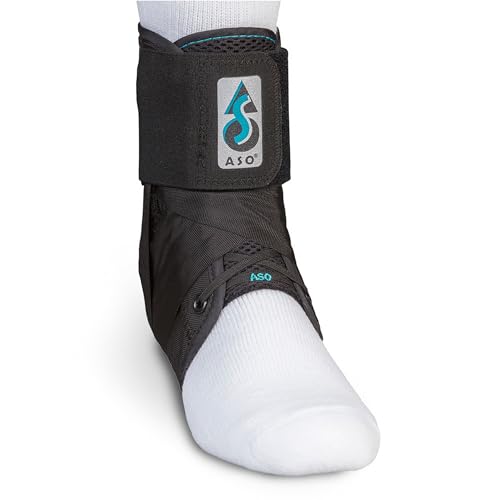 Med Spec ASO Ankle Stabilizer Lace Up Ankle Brace Sprain Support Black, MD - color: Black, size: Medium