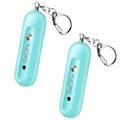 Personal Safety Alarm - Waterproof Rechargeable Security Alarm - 140dB Extra Loud Siren & Strobe Light - Self Defense Keychain - Gift for Women, Teenagers, College Girls, Seniors（Aqua+Aqua） - color: Aqua+Aqua
