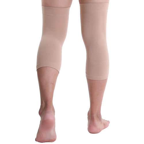 Doc Miller Knee Compression Sleeve Brace for Men & Women - color: Beige