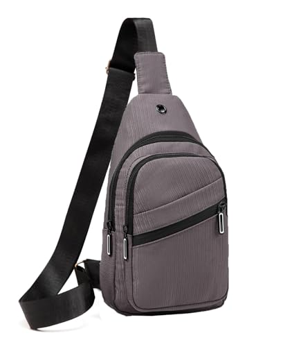 AOSTIHOT Crossbody Sling Bag Small Sling Backpack for Men, Chest Daypack Crossbody Shoulder for Travel Sport Running Hiking Grey - color: Grey