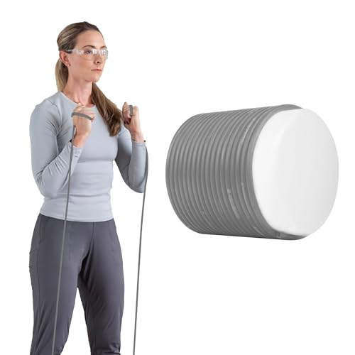 THERABAND Resistance Tubing, Physical Exercise Band, Workout, 100' - color: Level 6 / Super Heavy - Silver, size: 100 Foot