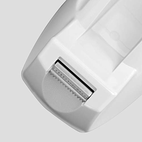 Acrimet Desktop Tape Dispenser, Premium, Non-Skid Base, Plastic, White - color: White