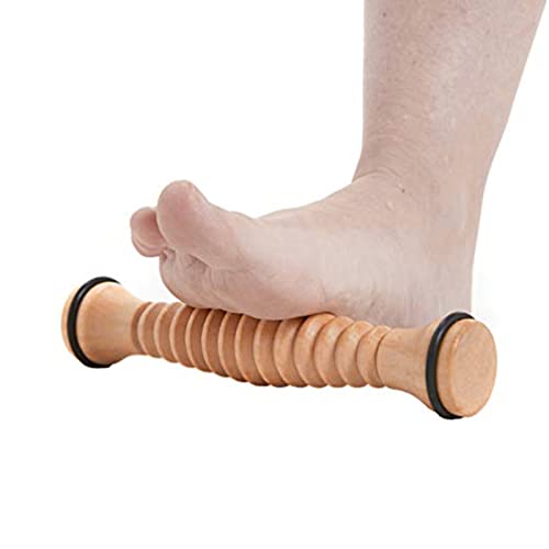 Foot Massage Roller,Wooden Foot Massage Roller, Comfortable Stress Relieving Foot Roller Massage Tool Foot Arch Roller Muscle Relaxing Foot Roller