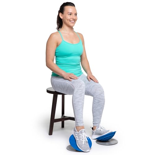 OPTP Dynamic Duo Balance & Stability Trainers – Blue, Set of 2, 8 1/4"