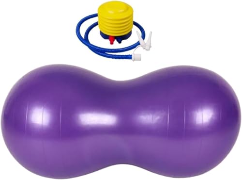 Peanut Ball,Exercise Yoga Pregnancy Ball,Peanut Stability for Kids Therapy,Labor Birthing,Core Strength Training with Pump
