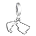 F1&Famous Race Racetrack Charm for Bracelet Necklaces, S925 Sterling Silver Charms, UK Brazil Spain Race Track Charms Jewelry Racing Souvenirs Gift - color: Race Racetrack Q3909
