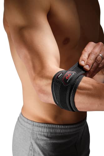 Mcdavid Tennis Pickleball Elbow Brace for Men & Women, Tendonitis Elbow Brace & Strap Golfers Elbow Brace Counterforce Band for Tendon Pain Relief & Support for Forearm - size: Small