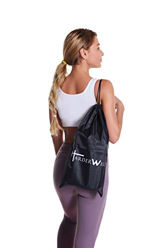 Yoga Foam Wedge Blocks (Pair), Calf Raise Block, Calf Stretcher, Yoga Wrist Support, Balance, Pushup, Fitness, Pilates, Heel Stretcher, Squat Wedge with Gym Bag - size: Wedges with Strap