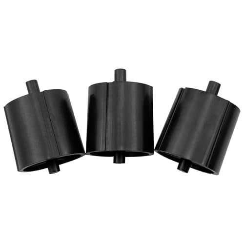 4 Pack Tape Dispenser Replacement Core, 1 Inch Black Holder