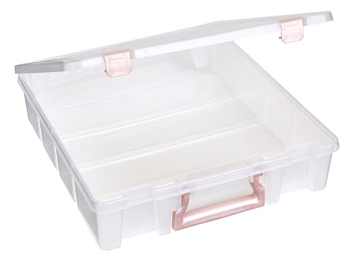 ArtBin Essentials 12 x 12 One-Compartment Craft Box, Clear - color: Rose Gold