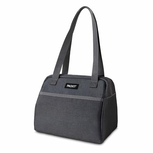 PackIt Freezable Hampton Lunch Bag, City Charcoal - color: City Charcoal