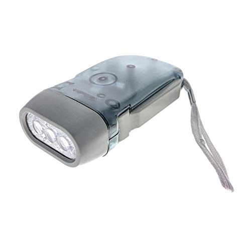 ASR Outdoor Emergency Motion 3 LED Dynamo Squeeze Action Basic Flashlight - No Batteries Needed