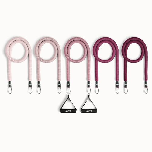 ALTA Resistance Tube Bands for Women, Full Kit Resistance Bands, Set of 3 - color: Burst, size: 5 Band Set