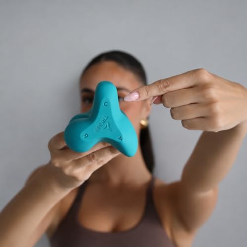 Trigger Point Massager for Neck and Shoulder Pain, Occipital Release Tool - color: Teal