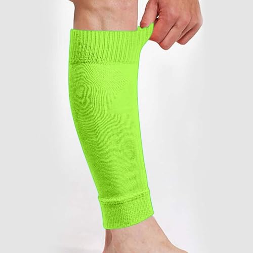 COUVER Unisex Long Leg Compression Sleeves - color: Neon Green, size: Large