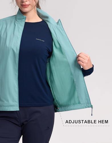 Pioneer Camp Women's Lightweight Softshell Vest Windproof Sleeveless Jacket with Zip Pockets for Running Hiking Fishing - color: Blue, size: Medium