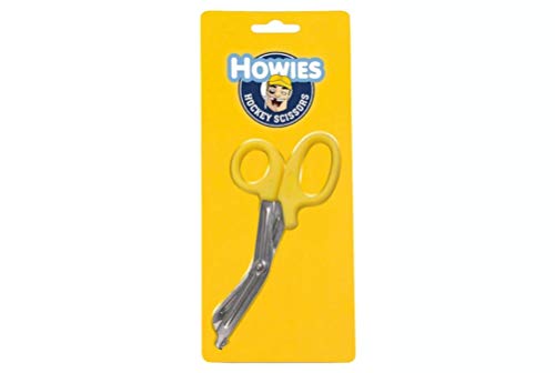 Howies Hockey Tape Scissors - 6” Heavy-Duty Stainless Steel Scissors for Hockey Tape, Athletic Training, Medical Use (Yellow)