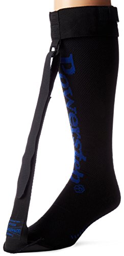 PowerStep UltraStretch Plantar Fasciitis Night Splint, Adjustable Plantar Fasciitis Brace, Plantar Fasciitis Relief, Achilles Tendonitis Support, Gentle Stretch Compression Sock for Heel & Foot Pain, Regular (Black)