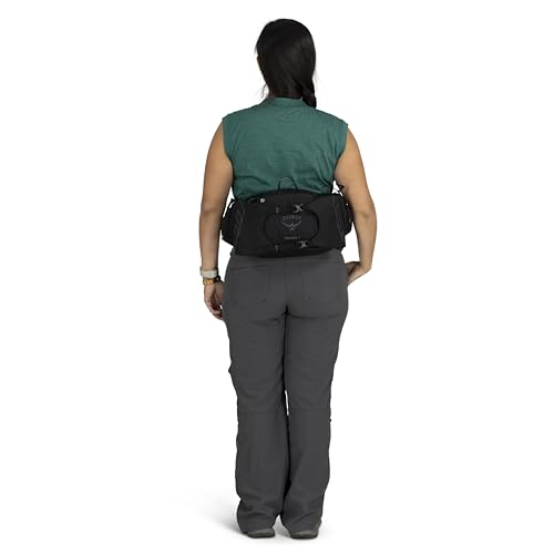 Osprey Tempest 6L Women's Lumbar Hiking Waist Pack - Fanny Pack with Water Bottle Holders - color: Frosty Mint Green/Botanica, style: 6l