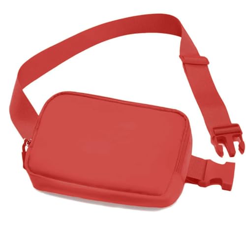 Amazerbst Belt Bag, Fanny Pack, Everywhere Belt Bag,40 Inch Adjustable Strap, for Women and Men,Waterproof - color: Orange