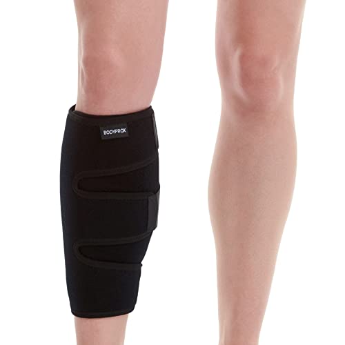 Bodyprox Calf Support Brace 1 Pack, Adjustable Shin Splint Compression Wrap - size: S/M