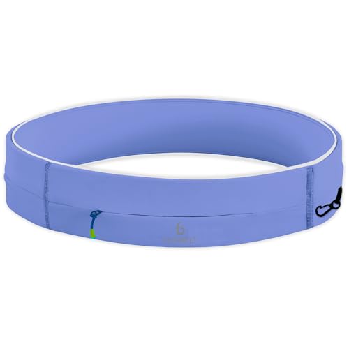 FlipBelt Zipper Running Belt, Waist Pack for Fitness and Running, US Company - color: Periwinkle, size: X-Small