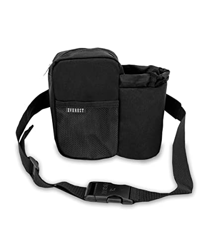 Everest Sports Bottle Waist Pack, Black, One Size - color: Black