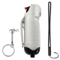 Pepper Spray, Self Defense OC Pepper Spray Keychain, 12 ft Range, 0.5 fl oz - color: French Gray