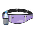 Men Women Slim Running Belt Fanny Pack,Zipper Waterproof Running Waist Pack,Ultra Light Reflective Phone Holder,Sport Workout Belt Bag for Running Walking Cycling Camping Gym (GSP1201-Light Purple) - color: GSP1201-Light Purple