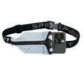 SPIbelt Running Belt Original for Women Men, Phone Holder for Running, Running Fanny Pack, Running Waist Pack, Adjustable, [Fits All Phones]. Made from Recycled Materials. Seafoam with Black Zipper - color: Seafoam with Black Zipper