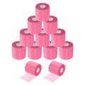 MECCANIXITY 12 Rolls Pre Wrap Athletic Tape 30 Yard x 2.8" Foam Under Wrap Tape Sports Prewrap Headband for Ankles Wrists Hands Knees - color: Light Pink