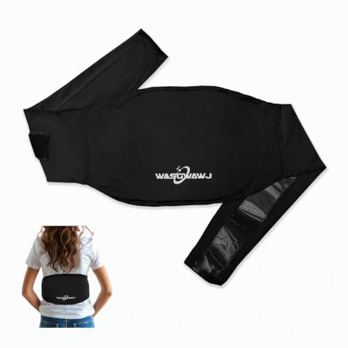 Ice Pack Wrap for Back & Abdomen, 46" Reusable Gel Belt