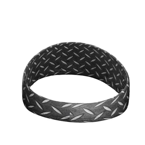 40+ Designs! Unisex Headband/Sweatband. Best for Sports, Fitness, Working Out, Yoga. Tapered Design - color: Metal