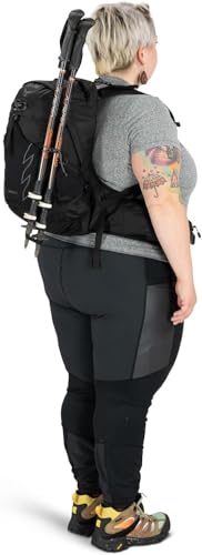Osprey Tempest 20L Women's Hiking Backpack with Hipbelt, Stealth Black, WXS/S, Extended Fit - color: Stealth Black, size: WXS/S - Extended Fit