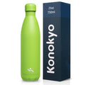 Konokyo 25 oz Insulated Stainless Steel Water Bottle, Green - color: Green, size: 25 Ounces