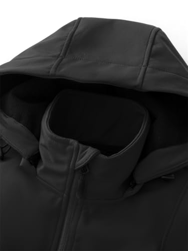 KVE Women's Windproof Waterproof Lightweight Softshell Vest - color: Black, size: Large