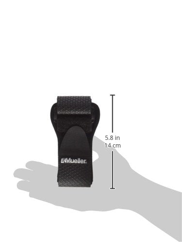 MUELLER Sports Medicine ITB Strap, Knee Pain Relief Support for Men and Women, Ideal for IT Band Issues, Black, One Size