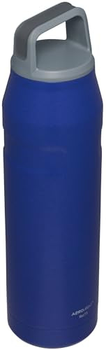 Stanley IceFlow Cap and Carry Water Bottle | Wide Mouth Twist Lid | Lightweight & Leakproof for Travel & Sports | Insulated Stainless Steel | BPA-Free - color: Lapis Glimmer, style: 36 Oz