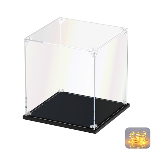 KOLIPI Acrylic Display Case for Collectibles, Clear Display Box 10x8x12 in - size: 10 x 8 x 12 inches