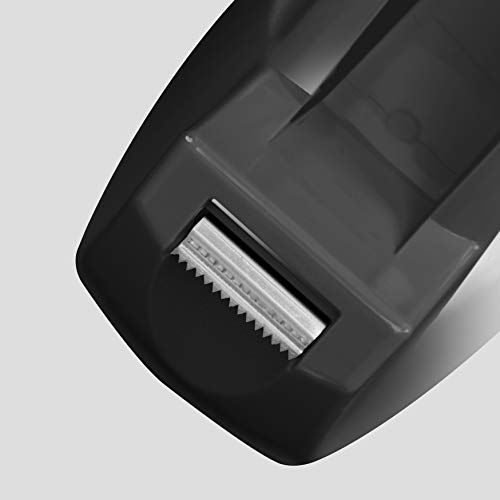 Acrimet Desktop Tape Dispenser Jumbo Size, Non-Skid Base, Plastic, Black - color: Black / Black