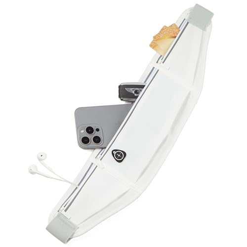 Running Belt Slim Fanny Pack Jogging Pouch Phone Holder Waist Pack - White - color: T White