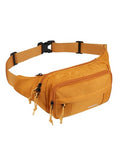 WATERFLY Fanny Pack Waist Bag: 2.5L Large 5 Zipper Pockets for Women Men - color: Tan
