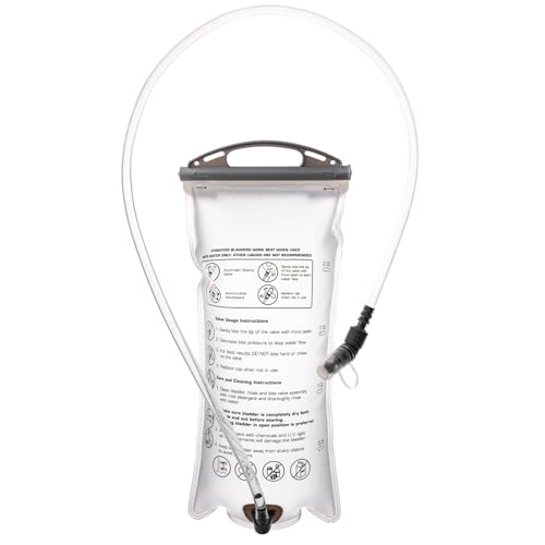 Azarxis Hydration Bladder TPU 1.5L 2L 3L Water Reservoir BPA-Free for Hiking Backpack Hydration Pack, Leak Proof Large Opening Water Storage Bladder Bag for Camping Cycling Running - color: #03 PEVA - White - 2L